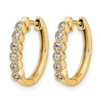 14k Diamond Hinged Hoop Earrings-EM5396-013-YA