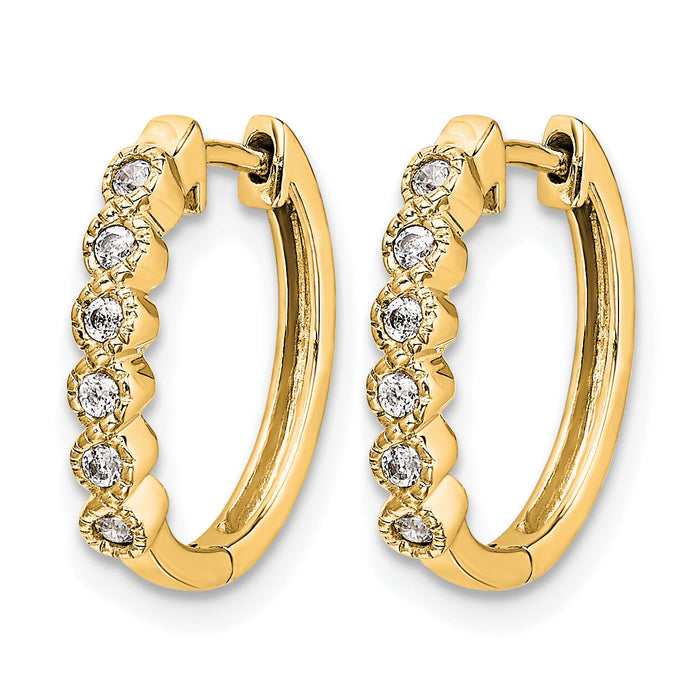 14k Diamond Hinged Hoop Earrings-EM5396-013-YA
