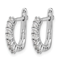 14k White Gold Fancy Hinged Diamond Earrings-EM5397-040-WA
