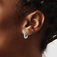 14k White Gold Fancy Hinged Diamond Earrings-EM5397-040-WA