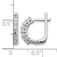 14k White Gold Fancy Hinged Diamond Earrings-EM5397-040-WA