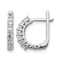 14k White Gold Fancy Hinged Diamond Earrings-EM5397-040-WA