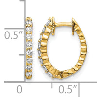 14k AA Diamond Hinged Hoop Earrings-EM5408-025-YA