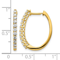 14k Diamond Hinged Hoop Earrings-EM5412-075-YA
