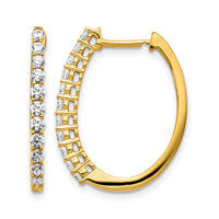 14k Diamond Hinged Hoop Earrings-EM5412-075-YA