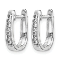 14k White Gold Diamond 3mm Hinged Hoop Earrings-EM5415-016-WA