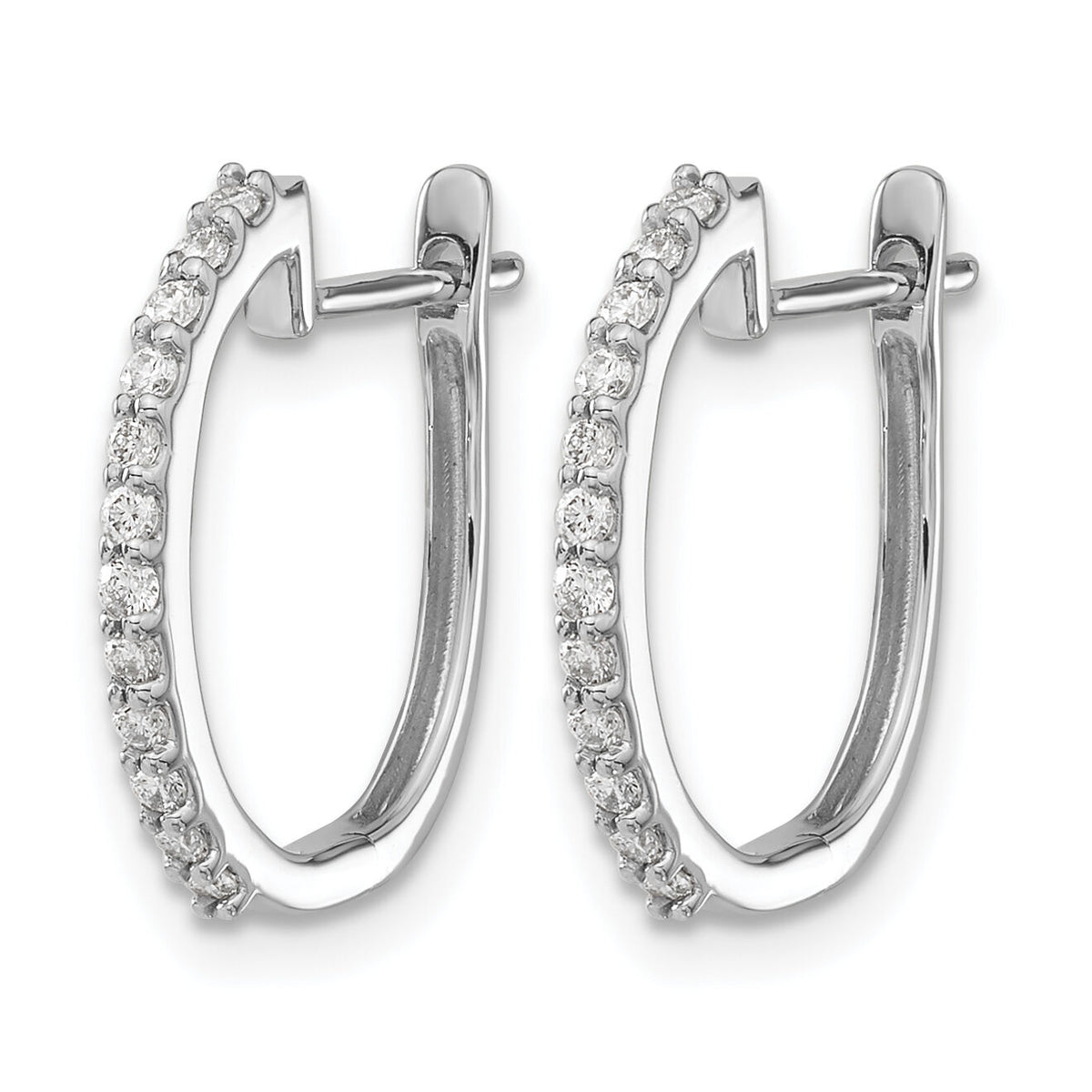 14k White Gold Diamond 1.3mm Hinged Hoop Earrings-EM5416-020-WA