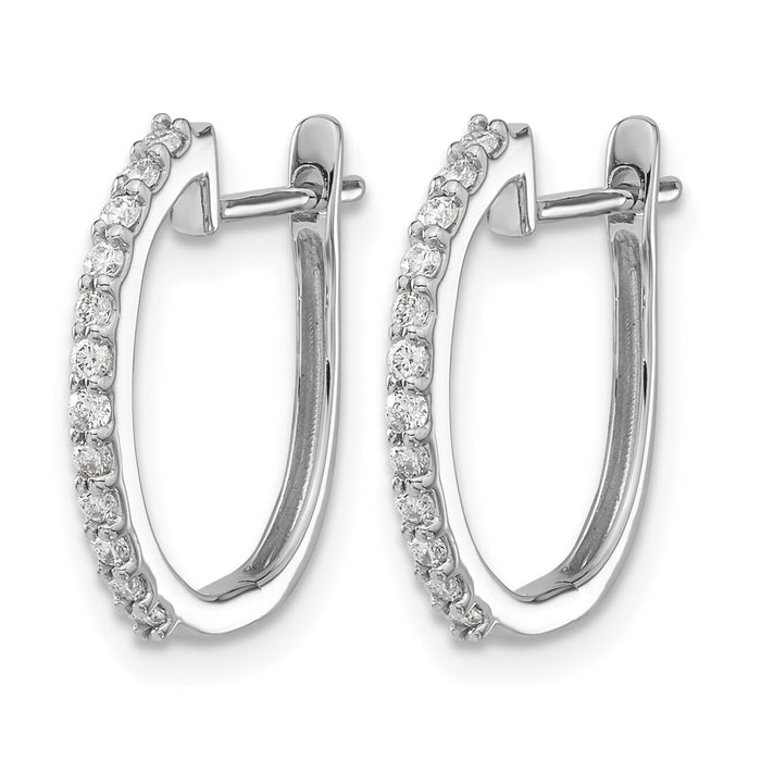 14k White Gold Diamond 1.3mm Hinged Hoop Earrings-EM5416-020-WA