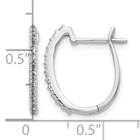 14k White Gold Diamond 1.3mm Hinged Hoop Earrings-EM5416-020-WA