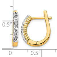 14k Diamond Hinged Hoop Earrings-EM5418-050-YA