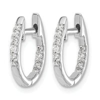 14k White Gold In/Out Diamond Hinged Hoop Earrings-EM5421-025-WA