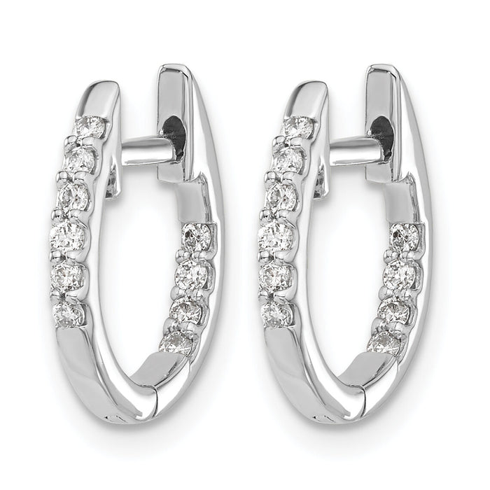 14k White Gold In/Out Diamond Hinged Hoop Earrings-EM5421-025-WA
