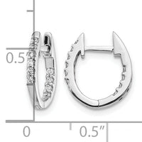 14k White Gold In/Out Diamond Hinged Hoop Earrings-EM5421-025-WA