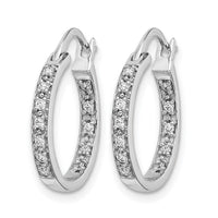 14k White Gold Diamond In/Out Hoop Earrings-EM5423-025-WA