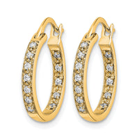 14k Diamond In/Out Hoop Earrings-EM5423-025-YA