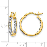 14k Diamond In/Out Hoop Earrings-EM5423-025-YA
