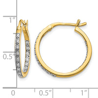 14k Diamond In/Out Hoop Earrings-EM5423-033-YA