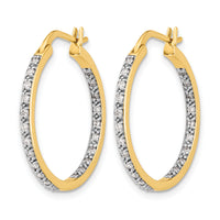 14k Diamond In/Out Hoop Earrings-EM5423-050-YA