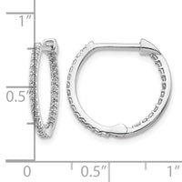 14k White Gold Diamond In/Out Hinged Hoop Earrings-EM5425-050-WA