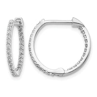 14k White Gold Diamond In/Out Hinged Hoop Earrings-EM5425-050-WA