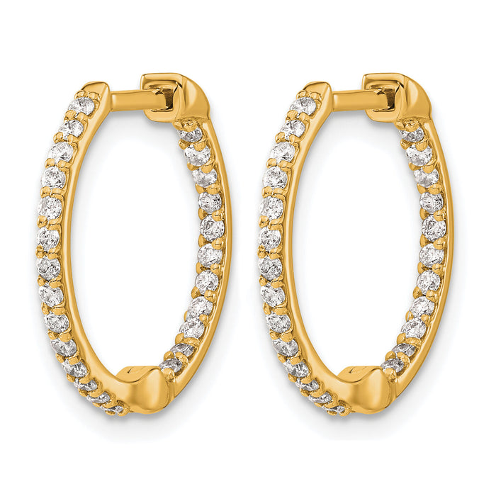 14k Diamond In/Out Hinged Hoop Earrings-EM5425-050-YA