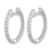 14k White Gold Diamond In/Out Hinged Hoop Earrings-EM5425-062-WA