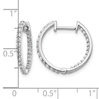 14k White Gold Diamond In/Out Hinged Hoop Earrings-EM5425-062-WA