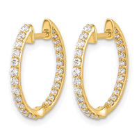 14k Diamond In/Out Hinged Hoop Earrings-EM5425-062-YA