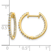 14k Diamond In/Out Hinged Hoop Earrings-EM5425-062-YA