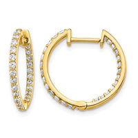 14k Diamond In/Out Hinged Hoop Earrings-EM5425-062-YA