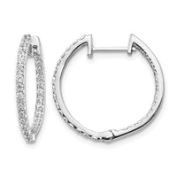 14k White Gold Diamond In/Out Hinged Hoop Earrings-EM5425-075-WA