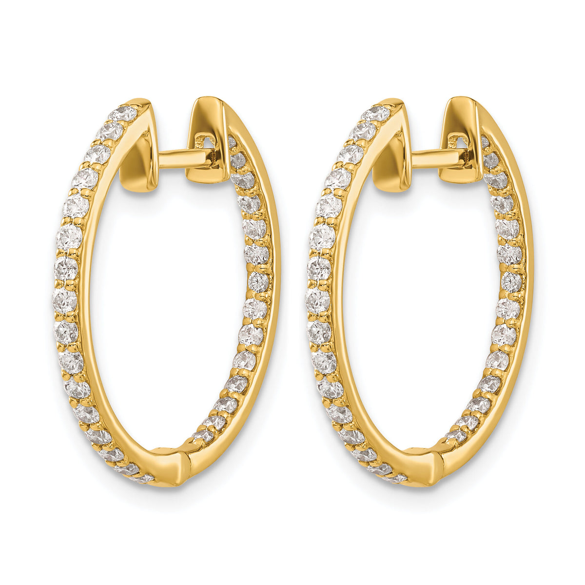 14k Diamond In/Out Hinged Hoop Earrings-EM5425-075-YA