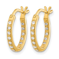 14k Diamond In/Out Hoop Earrings-EM5426-025-YA