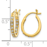 14k Diamond In/Out Hoop Earrings-EM5426-025-YA