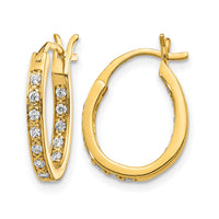 14k Diamond In/Out Hoop Earrings-EM5426-025-YA