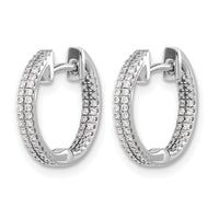 14k White Gold In/Out Diamond Hinged Hoop Earrings-EM5428-020-WA