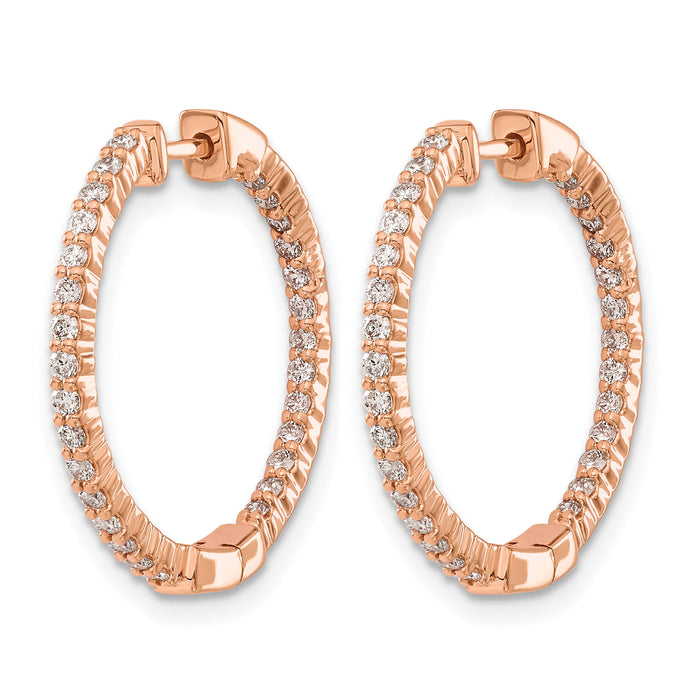 14k Rose Gold Polished Diamond In/Out Hinged Hoop Earrings-EM5431-062-RA
