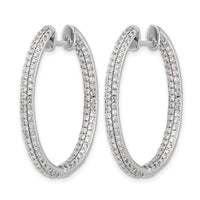 14k White Gold Diamond In/Out Hinged Hoop Earrings-EM5437-220-WA