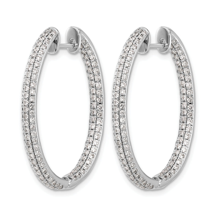 14k White Gold Diamond In/Out Hinged Hoop Earrings-EM5437-220-WA