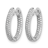 14k White Gold Diamond In/Out Hinged Hoop Earrings-EM5438-062-WA