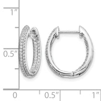 14k White Gold Diamond In/Out Hinged Hoop Earrings-EM5438-062-WA