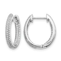 14k White Gold Diamond In/Out Hinged Hoop Earrings-EM5438-062-WA