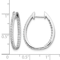 14k White Gold In/Out Diamond Hinged Hoop Earrings-EM5439-075-WA