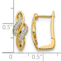 14k Diamond Hinged Hoop Earrings-EM5444-005-YA