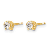 14k Diamond Post Earrings-EM5446-020-YA