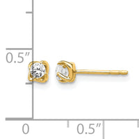 14k Diamond Post Earrings-EM5446-020-YA