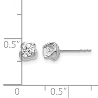 14k White Gold Fancy Twist Diamond Earrings-EM5448-050-WA