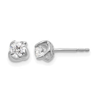 14k White Gold Fancy Twist Diamond Earrings-EM5448-050-WA