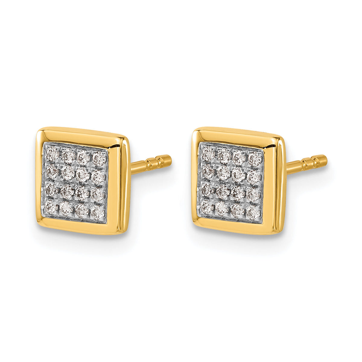 14k Diamond Post Earrings-EM5471-013-YA