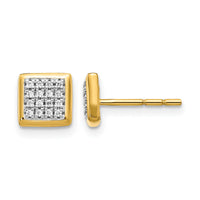 14k Diamond Post Earrings-EM5471-013-YA